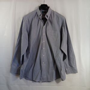 Repp Button Down Shirt Men's Size 18-38 Tall